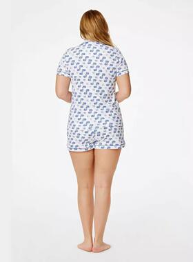 Women's fashionable pajamas, shorts, short sleeved sets, pri