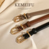 Genuine leather belt for women 2026 new style cowhide belt