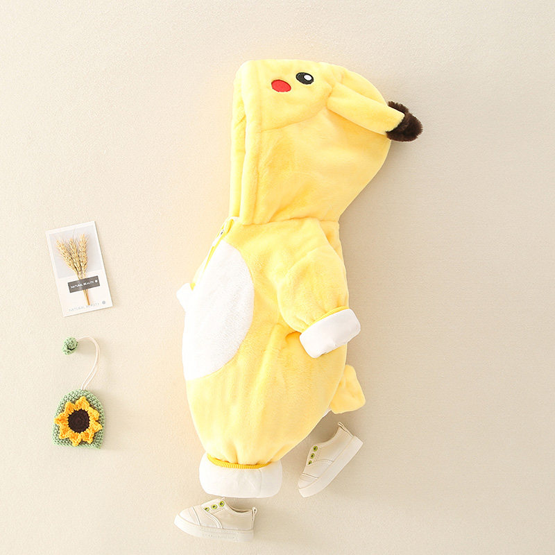 婴儿冬装连体衣服冬季毛绒新生儿潮 皇城衣备连身衣/爬服/哈衣