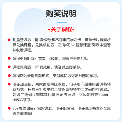 现货学而思网校布鲁可礼盒