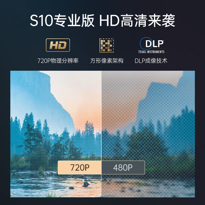 新品小火投影仪【S10专业版】微型家用便携卧室露营无线投屏语音遥控