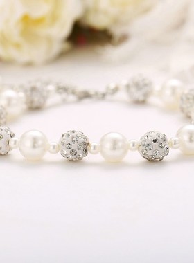New White Pearl Bracelet Creative Retro Simple Bead Bracelet