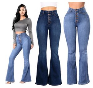 women Bell bottoms jeans trousers 女喇叭裤阔腿牛仔裤 NZK-658