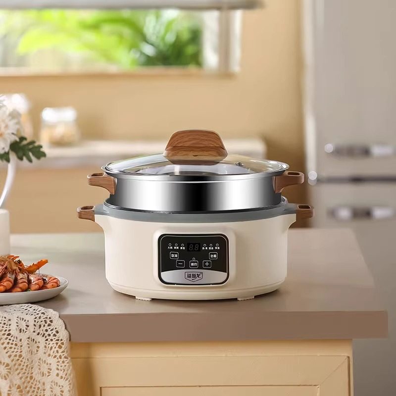 电煮锅宿舍学生锅家用小电锅多功能电炒菜炒锅一体煮面锅电热火锅,淘宝优惠券,粉丝福利购,淘宝优惠卷