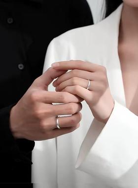 2025旭平素圈光面戒指镀细圈约3mm食指戒ins中性冷淡风情侣指环男