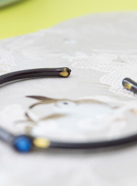 2025【暗夜精灵】细细款 海蓝宝石 藤手镯（内置合金结实坚硬）