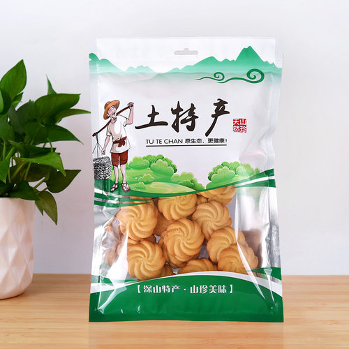 土特产自封袋香菇黑木耳茶树菇密封袋黄花菜红菇姬松茸包装袋定制 - 图1