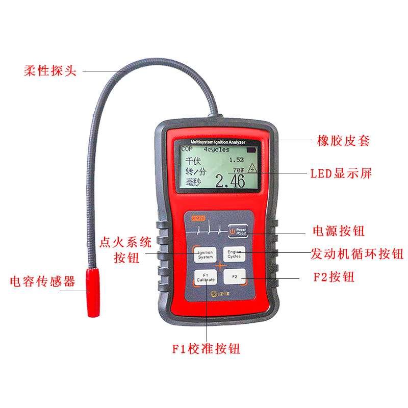 汽车点火信号发生器汽车点火系统测试台湾高压点火线圈模拟检测仪 - 图1