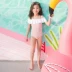 Áo tắm cho trẻ em gái Cô gái Công chúa Xiêm Mùa xuân Hàn Quốc Váy Hàn Quốc Váy dễ thương Big Boy Bikini - Bộ đồ bơi của Kid