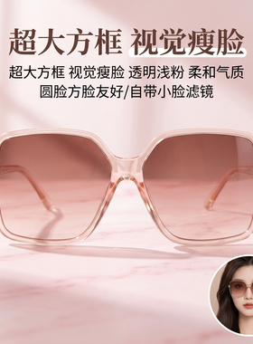2026新款墨镜女高级感ins防紫外线方框网红大脸显瘦太阳眼镜男潮