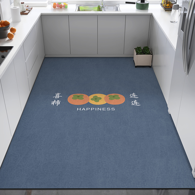 厨房专用地垫防滑防油地毯吸水软硅藻泥脚垫简约整铺家用耐脏垫子 - 图1
