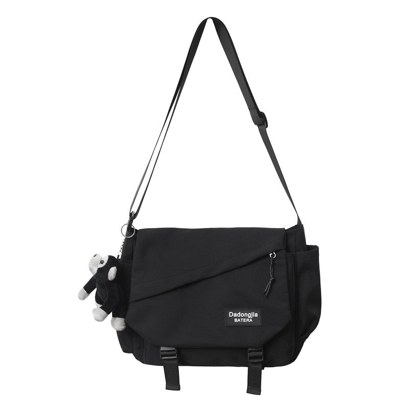 男士机能日系风工装休闲ins斜挎包 尼麦男士包袋