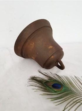 老物件大铁钟学校打铃钟怀旧生产队生产开工钟手摇钟影视道具摆件