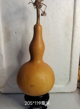 天然手把文玩单肚蒜头独把油锤瓢形葫芦工艺品一物一图老成响籽