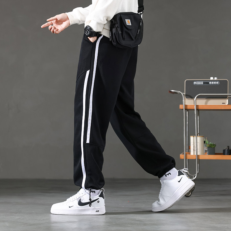 12青少年春秋季长裤子男孩初中学生直筒休闲裤15大童棉纯卫裤束脚,淘宝优惠券,粉丝福利购,淘宝优惠卷