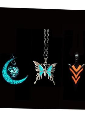 Glow In The Dark Pike Necklace for Women Men Halloween Gift