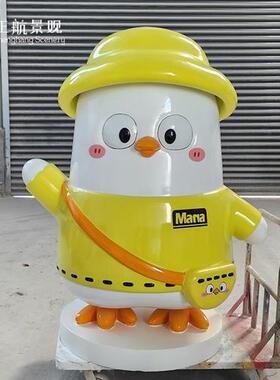 玻璃钢卡通动漫人物小型雕塑定制企业形象公仔桌面摆件生产厂家