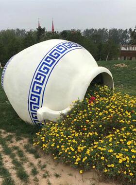 卡通牙膏雕塑玻璃钢彩绘店招牙膏花瓶雕塑公园草坪仿真树脂摆件