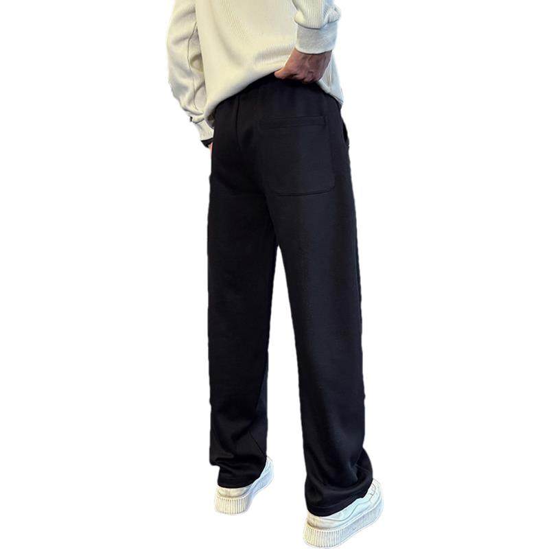 潮牌重磅直筒卫裤男秋冬季加厚阔腿运动裤宽松高级感痞帅休闲裤子,淘宝优惠券,粉丝福利购,淘宝优惠卷