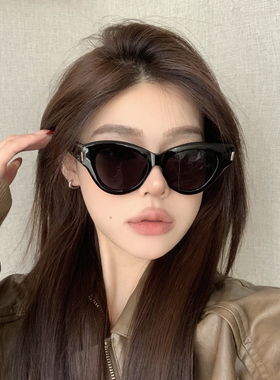 复古猫眼墨镜高级感女款防紫外线