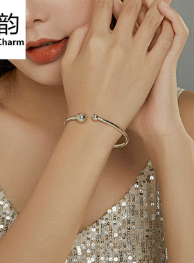 艾芙乐简约弹力手镯s925纯银随心