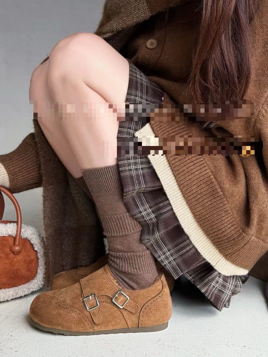 韩版2025冬新款加绒勃肯鞋女棉鞋一脚蹬软底平跟搭扣复古百搭保暖,淘宝优惠券,粉丝福利购,淘宝优惠卷