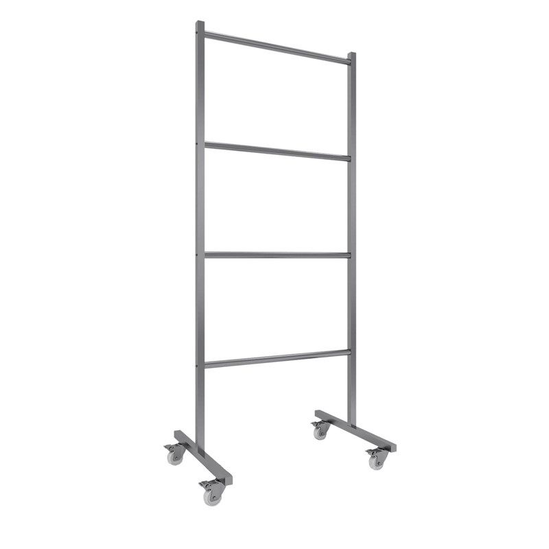 衣架收纳架服装店衣架整理神器多C层落地式可移动挂衣撑架子不锈 - 图3