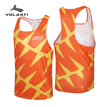 Vorandi Vest Track Marathon Running Sports Training Body Test Mens Race Suit Speed Dry Perspiration Professional Racing