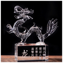 12 Zodiac Zodiac Crystal Glass Birthday Gift Rat Bull Tiger Rabbit Dragon Snake Horse Goat Monkey Chicken Dog Pig Handicraft Swing