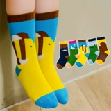 Tide, детские носки, хлопковые демисезонные высокие сапоги подходит для мужчин и женщин, подходит для подростков, средней длины, 1-9 лет