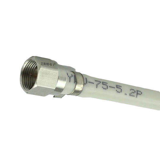 公制F头单管有线电视75-5F头有线电视螺纹f头带环数字分配器接头