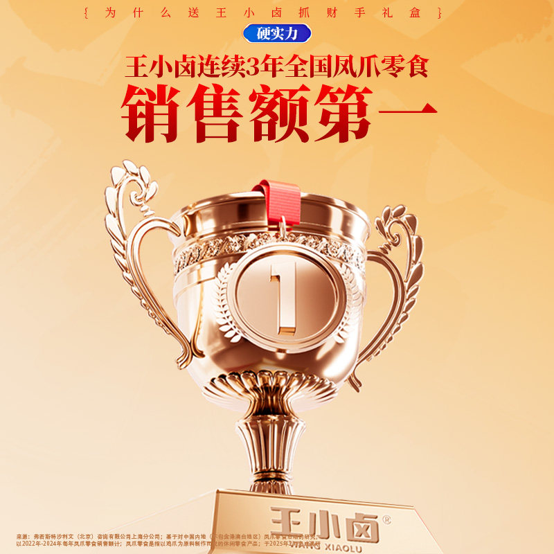 王小卤抓财手礼盒1035g 年货送礼鸡爪卤味零食大礼包休闲小吃团购,淘宝优惠券,粉丝福利购,淘宝优惠卷