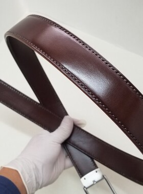 皮带3.5腰带3.0牛皮美鞍革3.5宽手工制作3.8宽