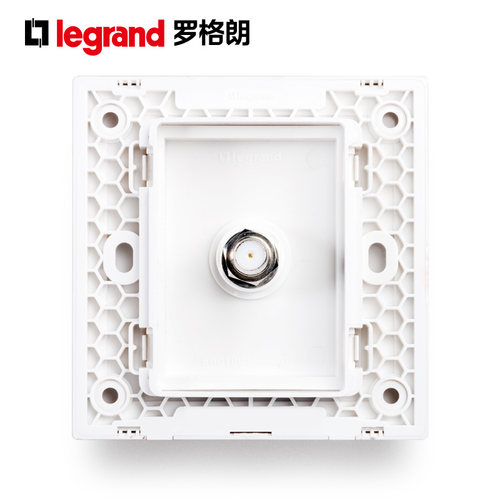 legrand罗格朗K8碳素黑F头宽频电视86型有线电视高保真TV插座面板 - 图2