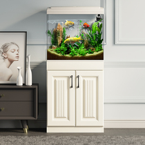 Gold Fish Tank Living-room Small Medium With Cabinet Integrated TV Cabinet New Standing Ostomy Floor Home Filter