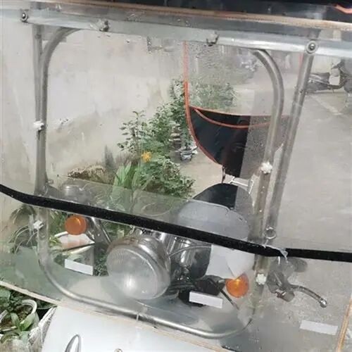摩托车电动车挡风玻璃板防雨贴防雾膜防眩目电瓶助力车防雨雾贴膜 - 图2