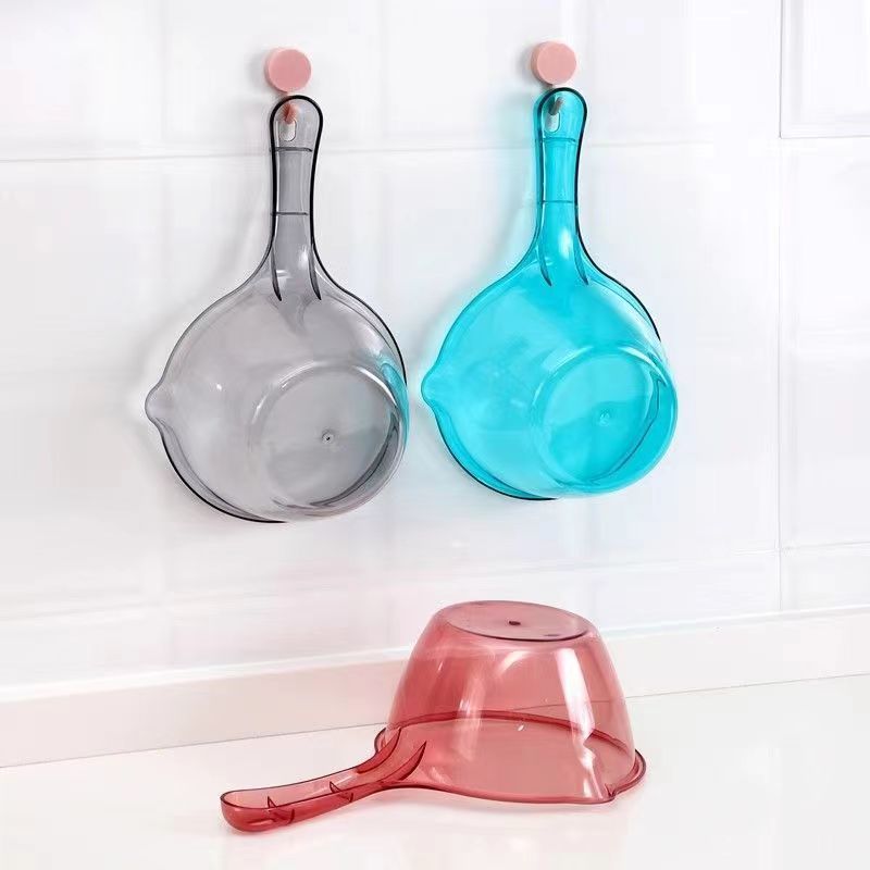 家用厨房摔不破水勺加深加厚长柄塑料大号创意透明舀水瓢洗头舀子 - 图2