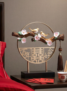 百年好合闺蜜结婚摆件送新人新娘新中式订婚高档实用礼品婚房布置