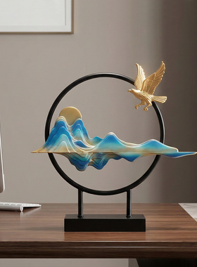 旭日东升大展宏图中式摆件送礼