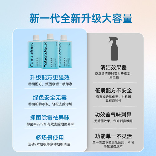 适配石头清洁液扫地机器人清洗剂P10S Pro配件G20S地面专用配件 - 图3