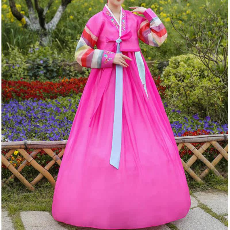 大码韩国传统宫廷结婚朝鲜民族韩服 梦合笙民族服装/舞台装