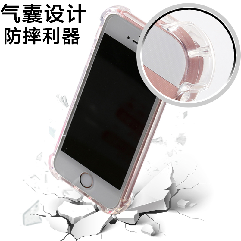 适用苹果iphone5se1一代老款专用全包轻薄软壳5s透明气囊全新硅胶es防摔抗震iphonese保护套老式带钢化膜外壳-图1