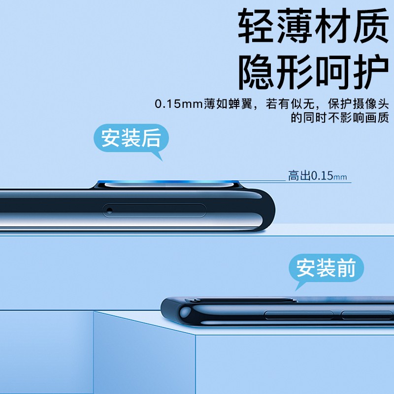 华为mate40rs镜头膜mate40保时捷钢化膜40pro+手机膜玻璃后摄像头膜40rs典藏版配件高清镜头圈保护膜适用于 - 图2
