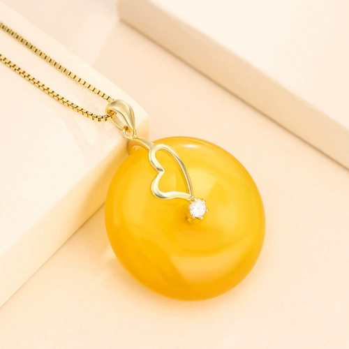 Защитный амулет, пряжка, изумрудная застежка, аксессуар из нефрита из воскового агата, подвеска, серебро 925 пробы, золото 750 пробы