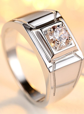 日韩婚礼道具仿真假钻戒情侣戒指