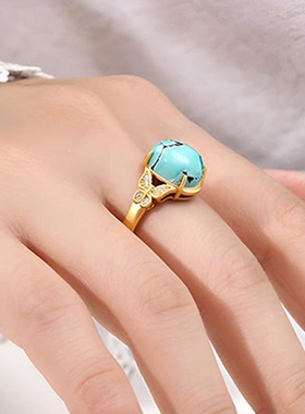 日韩版蝴蝶戒指空托女镶嵌翡配件