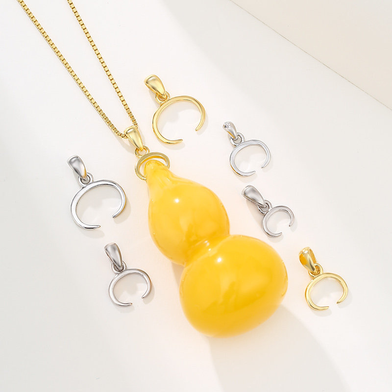 新品横孔扣子牛鼻夹扣左右扣DIY配件材料圆珠路路通夹扣吊坠扣,淘宝优惠券,粉丝福利购,淘宝优惠卷