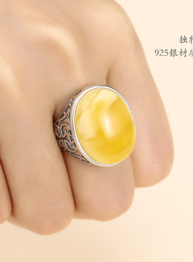 致闺蜜S925纯银椭圆形戒指空托