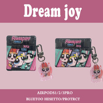 Cartoon flying days Little policewoman Apple airpods pro protective sleeves 2 generations 3 generation Bluetooth headphones cute and soft shell ladies