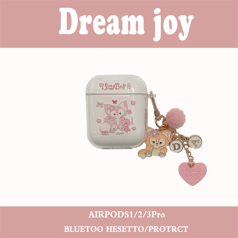 创意可爱玲娜贝儿适用苹果Airpods2/3代保护套硅胶卡通女airpods pro耳机壳防摔pro2代软壳全包三代耳机盒子